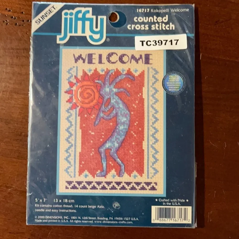 Dimensions Counted Cross Stitch Kit Kokopelli Welcome NEW